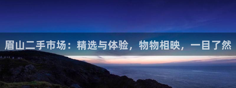 杏运注册账号：眉山二手市场：精选与体验，